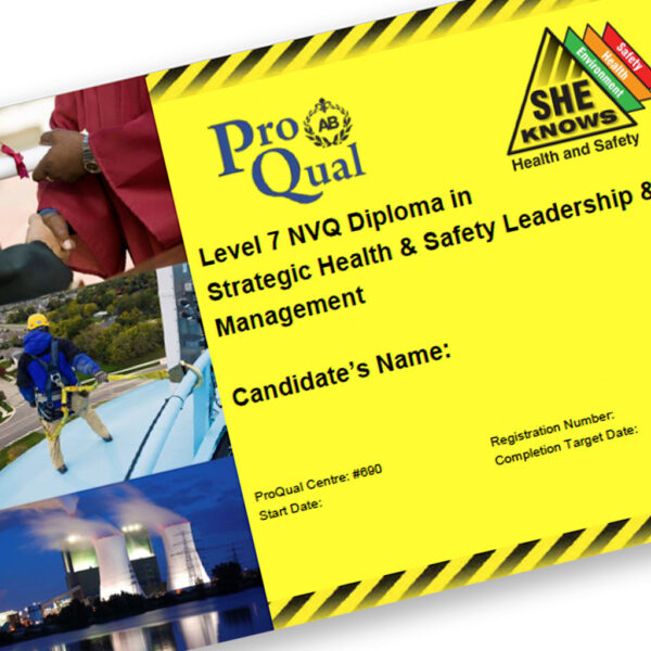 Level 7 Diploma in Strategic Health and Safety Management and Leadership (ProQual 603/6851/2)