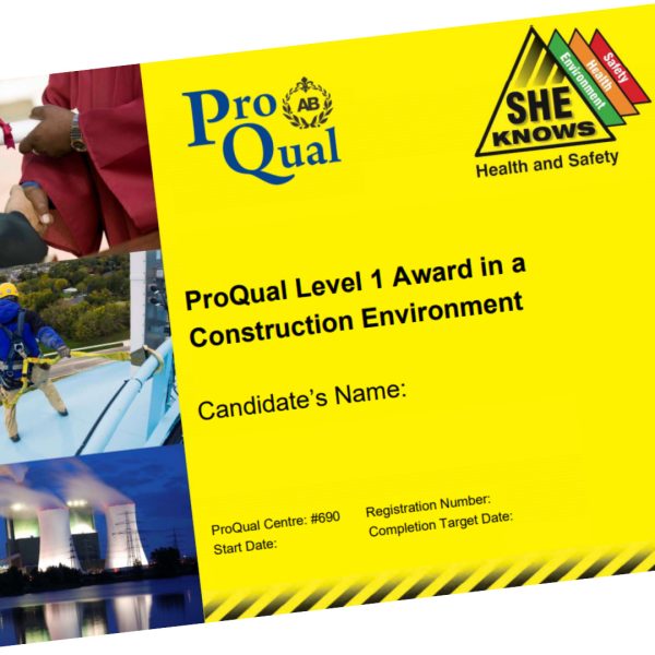 ProQual Level 1 Health & Safety in a Construction Environment – For CSCS Card (Blended Learning with Assessor Support)
